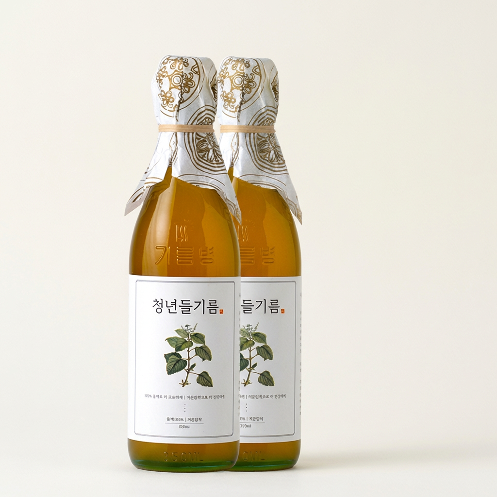 Dầu tía tô trẻ trung, 350ml, 2 miếng