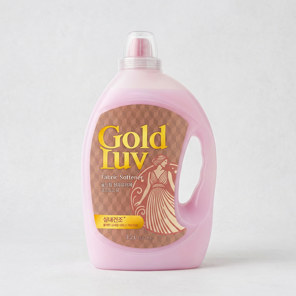 Nước xả vải Goldrub màu hồng hồng, 3.2L, 4