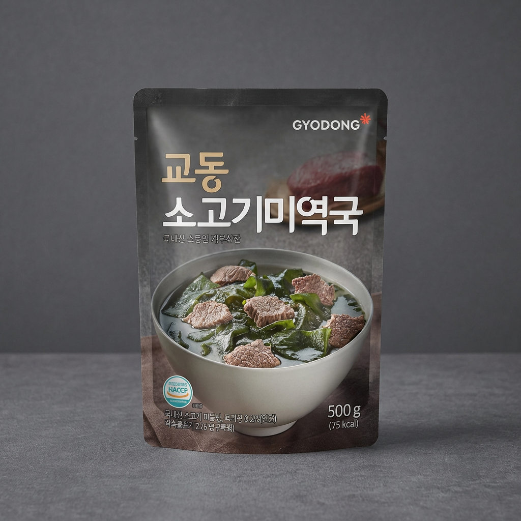 Súp rong biển thịt bò Gyodong, 500g, 5 miếng