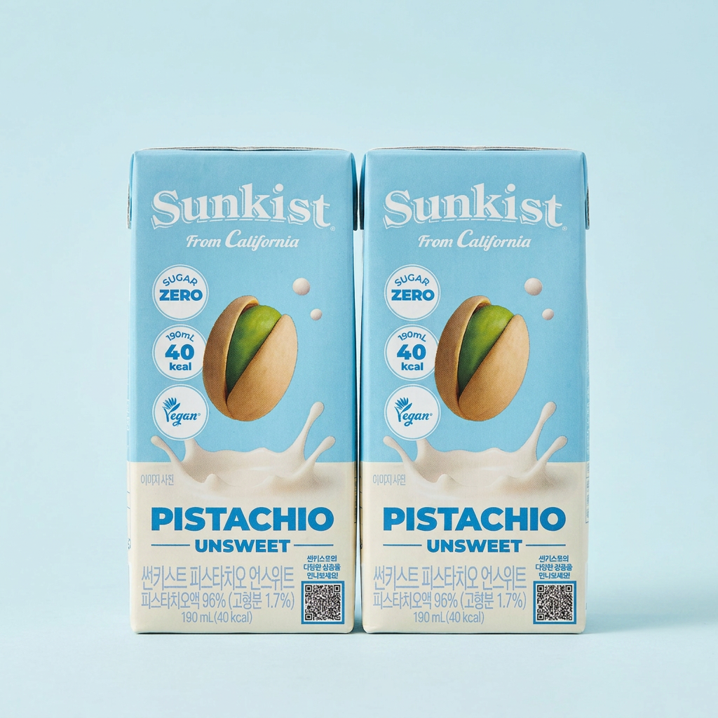 Guangdong Sunkist Pistachio Unsweetened, 190ml, 24 miếng
