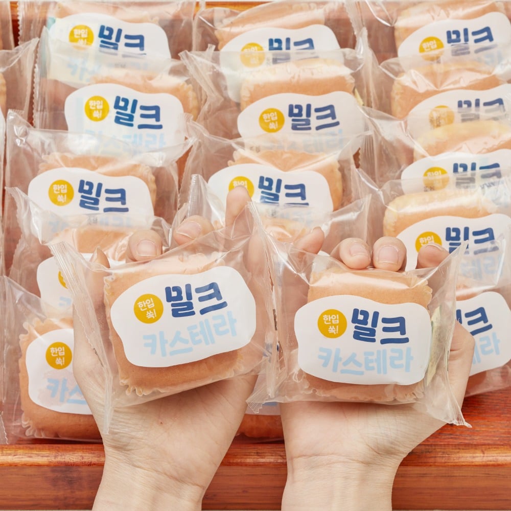 Lee Seon-byeol Milk Castella, được gói riêng lẻ, 28 miếng, 1 hộp